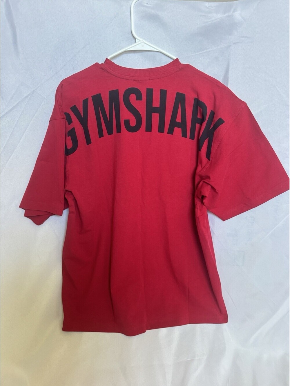 Gymshark Men's Power Oversized Fit Lifting T-Shirt Conditioning Red Med NWOT